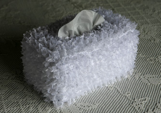 lace tissue box cover
